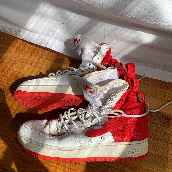 Men's Nike SF Air Force 1 High “University red” - Picture 3 of 16